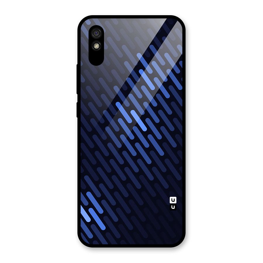 Pipe Shades Pattern Printed Glass Back Case for Redmi 9i