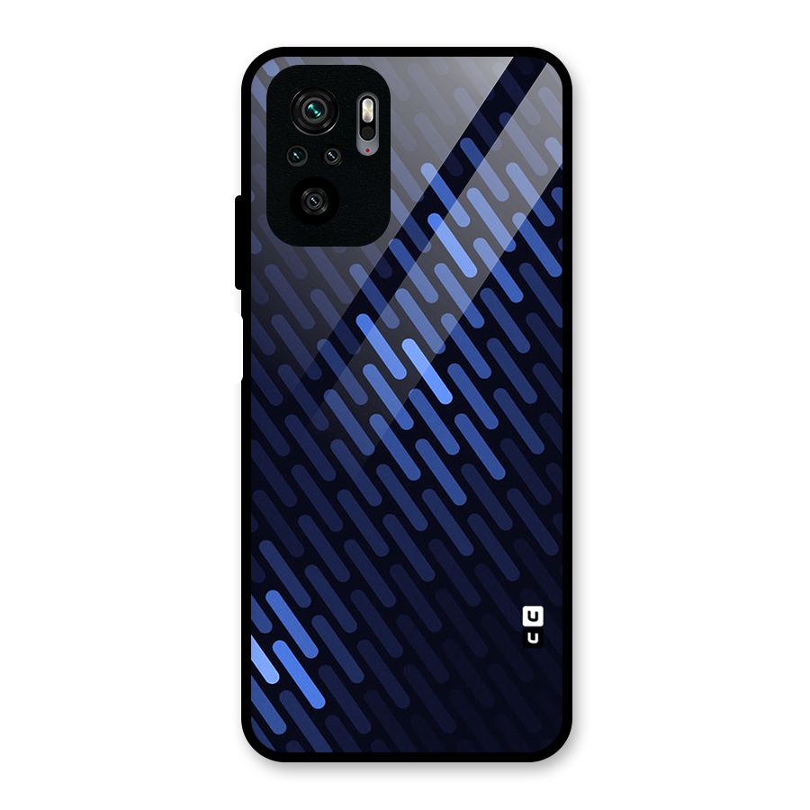 Pipe Shades Pattern Printed Glass Back Case for Redmi Note 10S