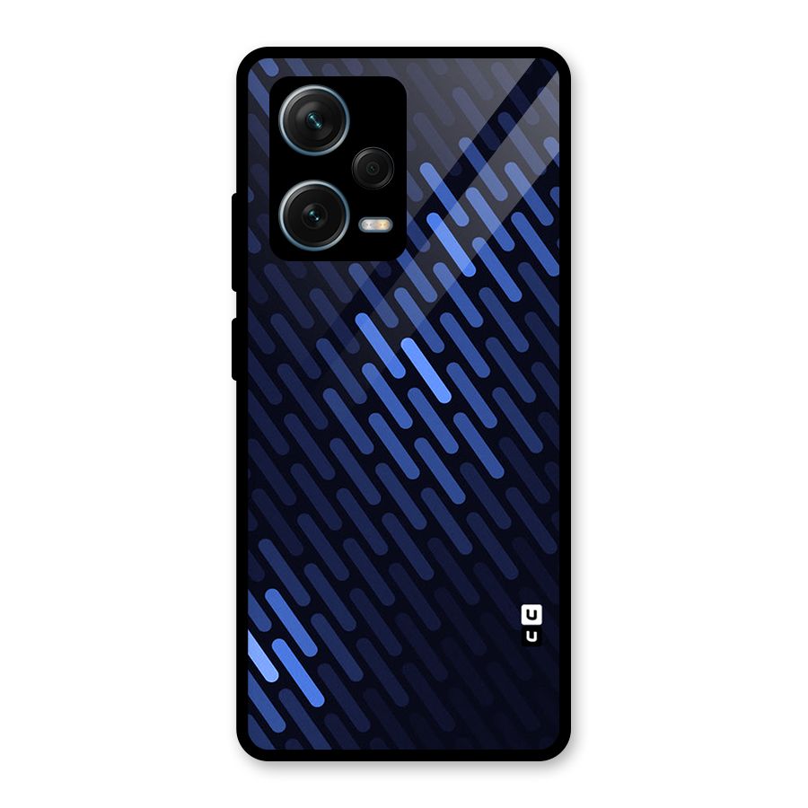 Pipe Shades Pattern Printed Glass Back Case for Redmi Note 12 Pro Plus 5G