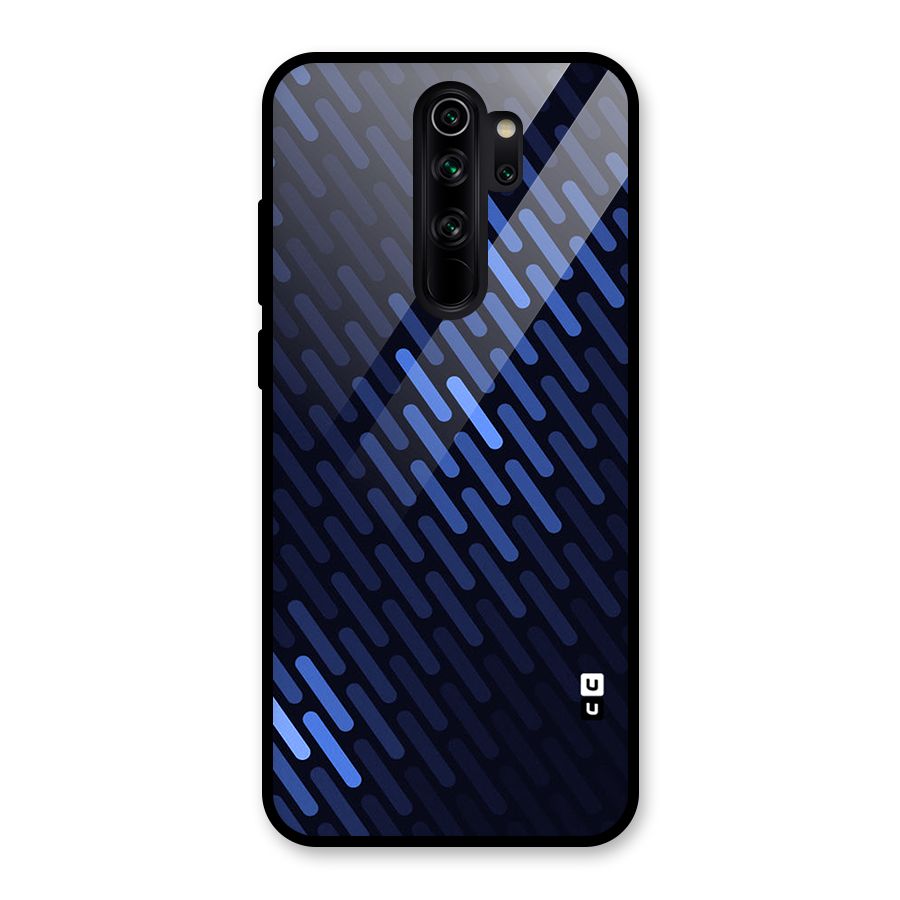 Pipe Shades Pattern Printed Glass Back Case for Redmi Note 8 Pro