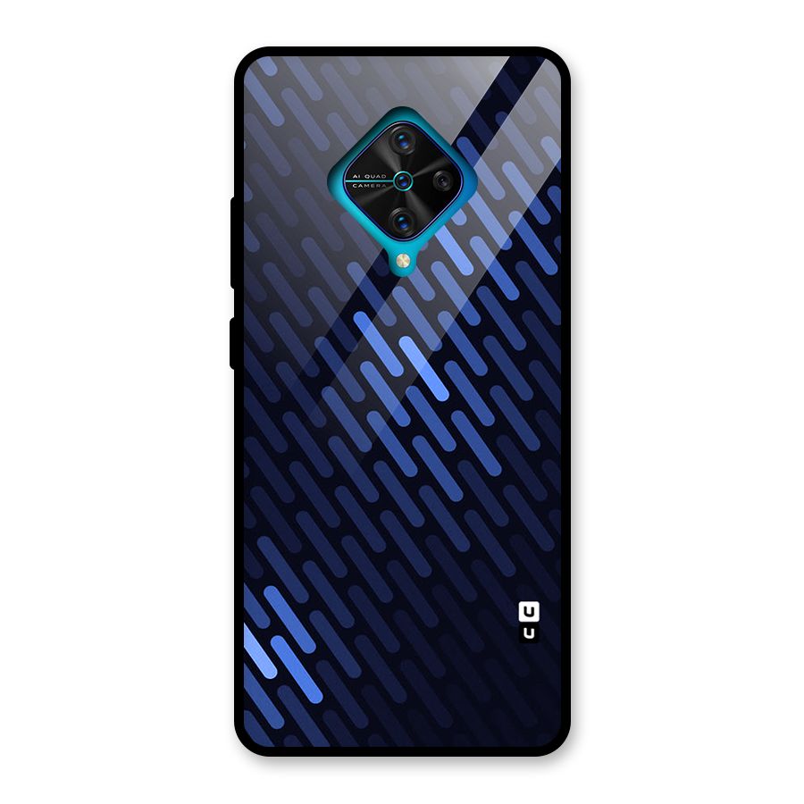 Pipe Shades Pattern Printed Glass Back Case for Vivo S1 Pro