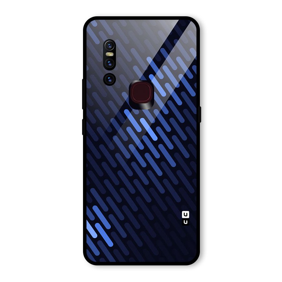 Pipe Shades Pattern Printed Glass Back Case for Vivo V15