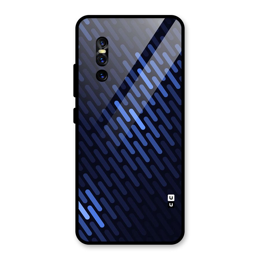 Pipe Shades Pattern Printed Glass Back Case for Vivo V15 Pro