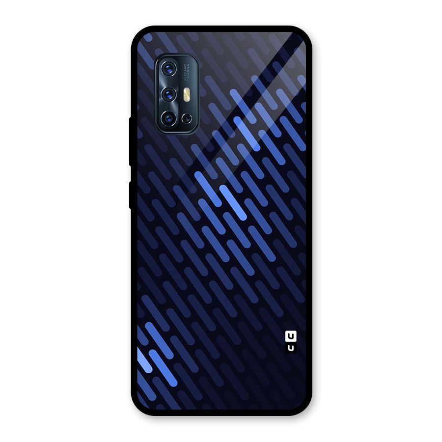 Pipe Shades Pattern Printed Glass Back Case for Vivo V17