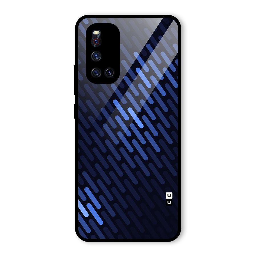 Pipe Shades Pattern Printed Glass Back Case for Vivo V19