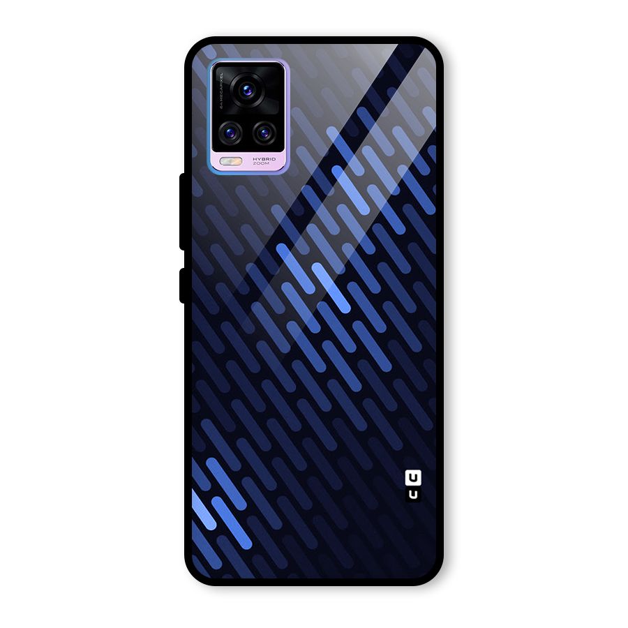 Pipe Shades Pattern Printed Glass Back Case for Vivo V20 Pro