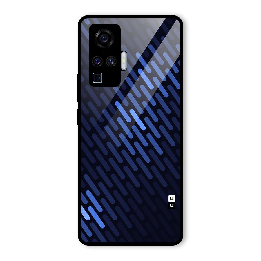 Pipe Shades Pattern Printed Glass Back Case for Vivo X50 Pro