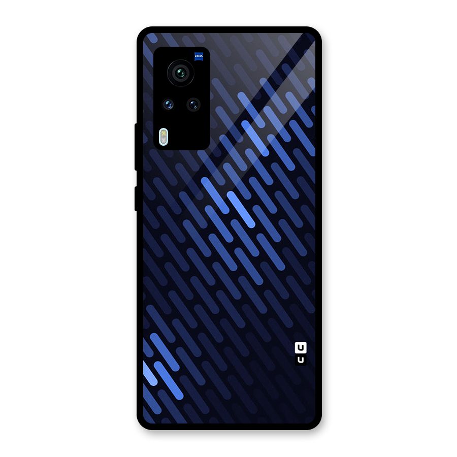 Pipe Shades Pattern Printed Glass Back Case for Vivo X60 Pro