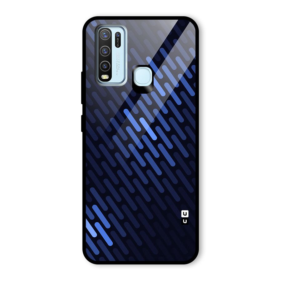 Pipe Shades Pattern Printed Glass Back Case for Vivo Y50