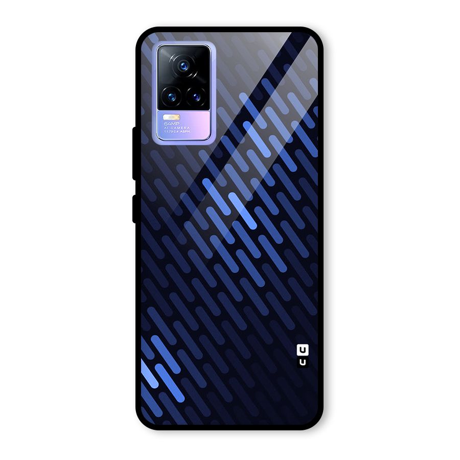 Pipe Shades Pattern Printed Glass Back Case for Vivo Y73