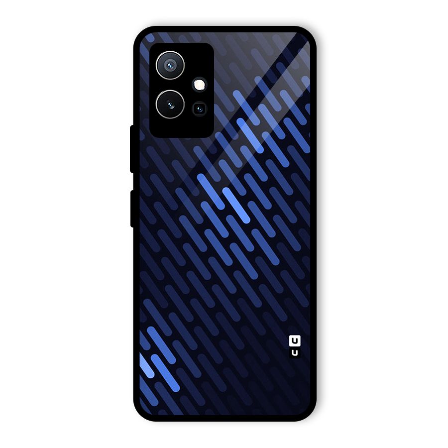 Pipe Shades Pattern Printed Glass Back Case for Vivo Y75 5G