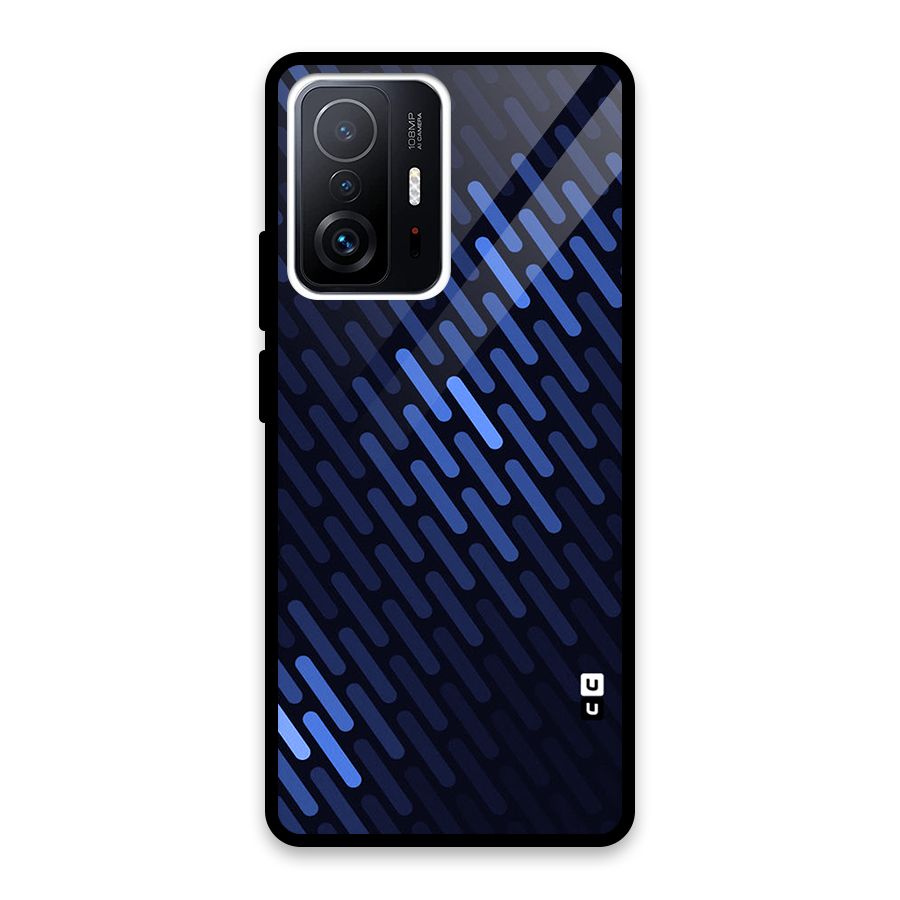 Pipe Shades Pattern Printed Glass Back Case for Xiaomi 11T Pro