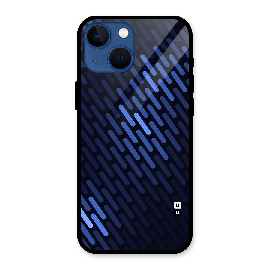Pipe Shades Pattern Printed Glass Back Case for iPhone 13 Mini
