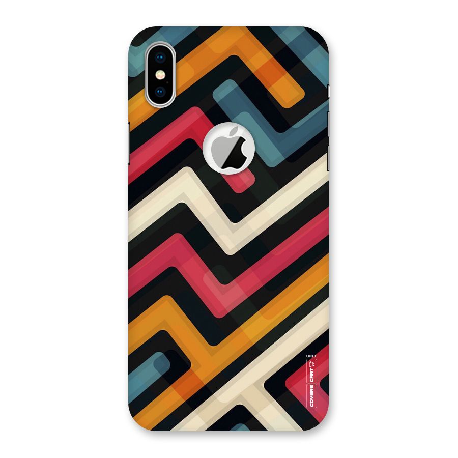 Pipelines Back Case for iPhone X Logo Cut
