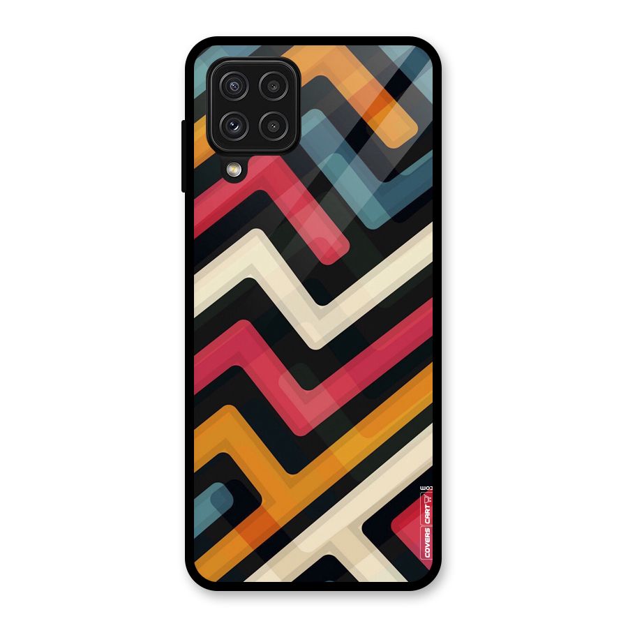 Pipelines Glass Back Case for Galaxy A22 4G