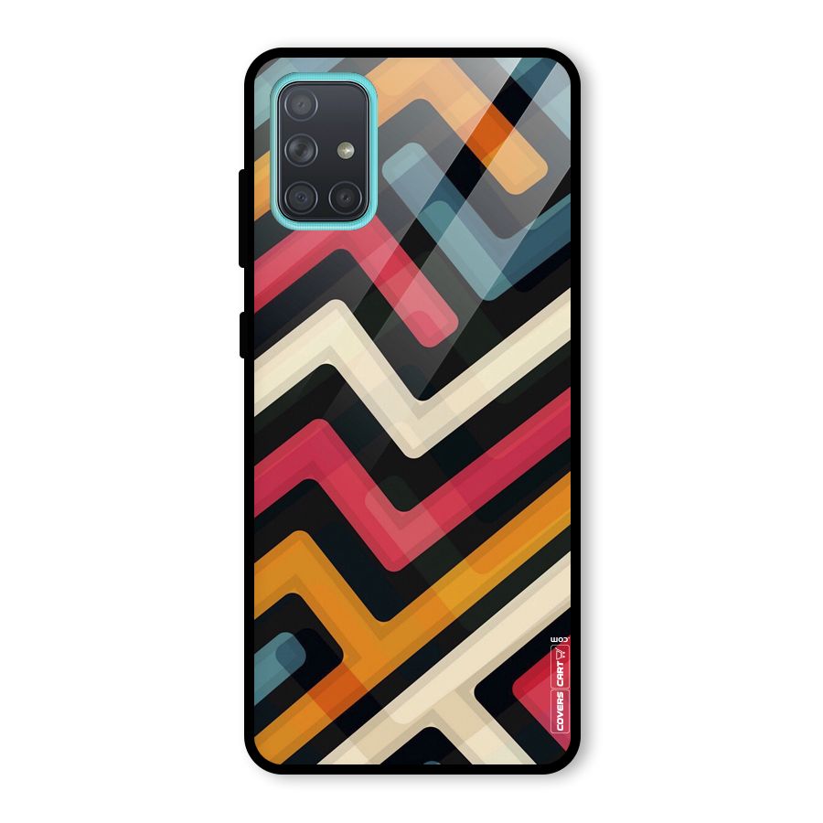 Pipelines Glass Back Case for Galaxy A71