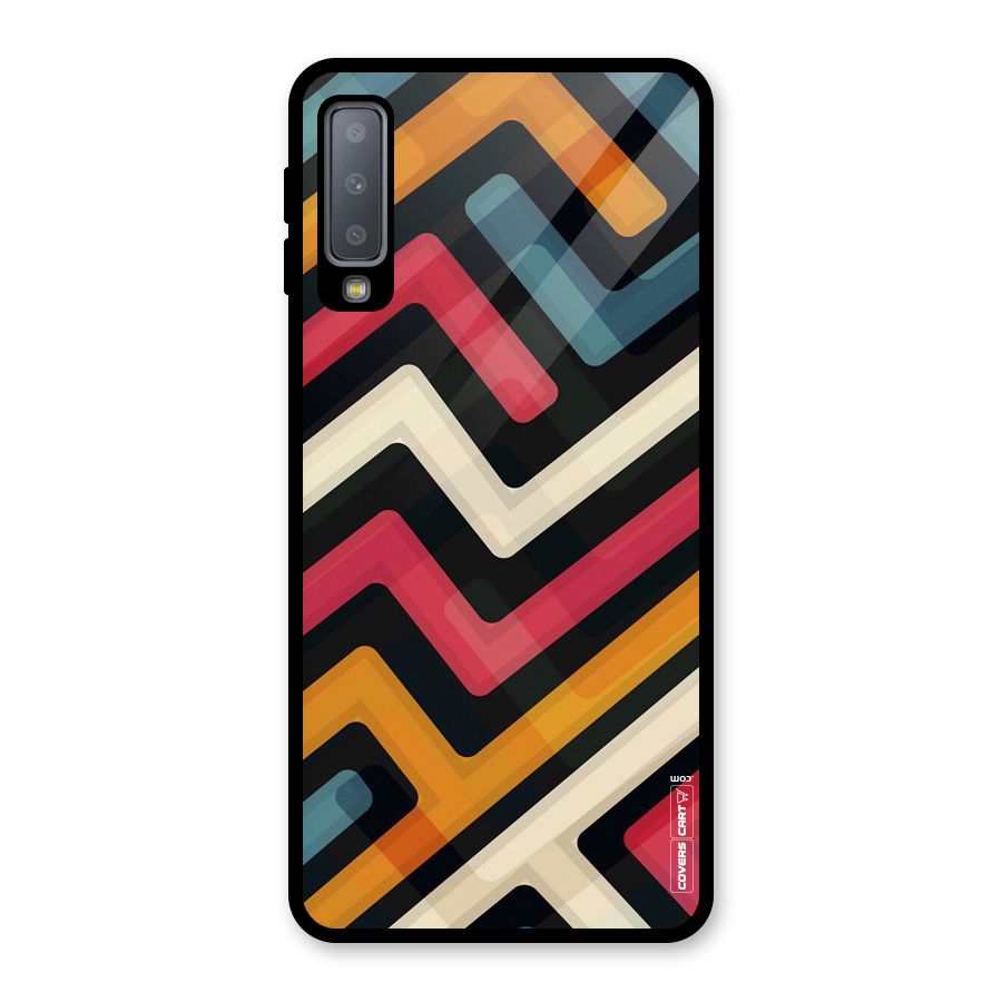 Pipelines Glass Back Case for Galaxy A7 (2018)