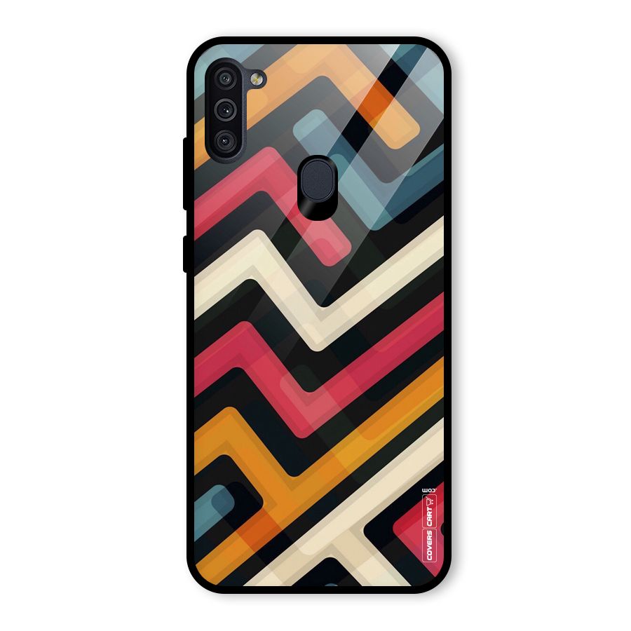 Pipelines Glass Back Case for Galaxy M11