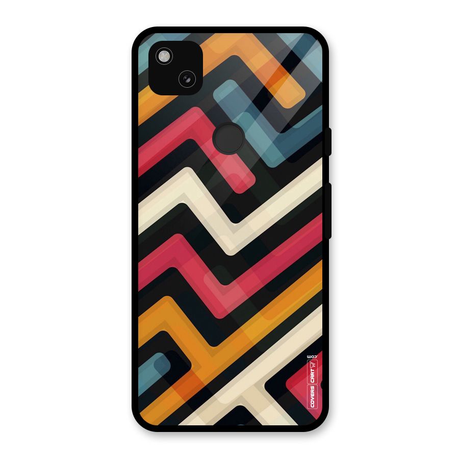 Pipelines Glass Back Case for Google Pixel 4a