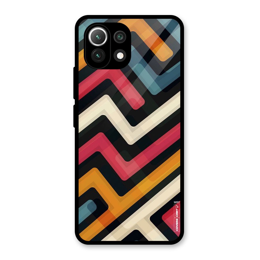 Pipelines Glass Back Case for Mi 11 Lite NE 5G