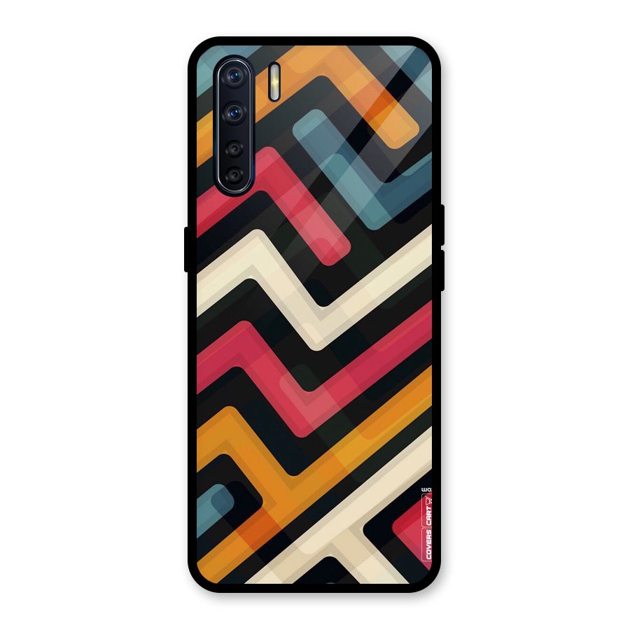 Pipelines Glass Back Case for Oppo F15