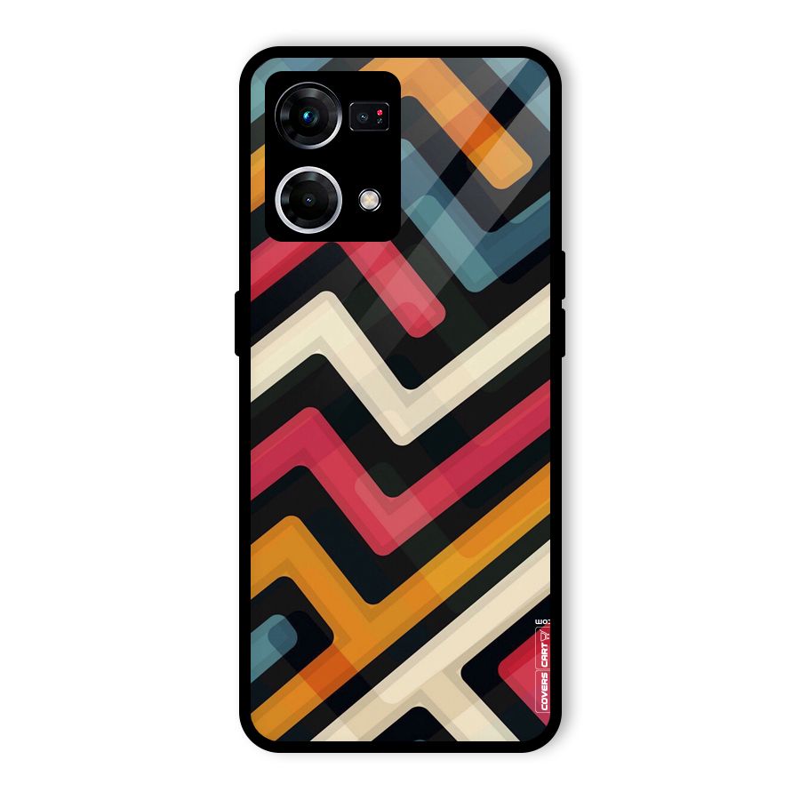 Pipelines Glass Back Case for Oppo F21 Pro 4G