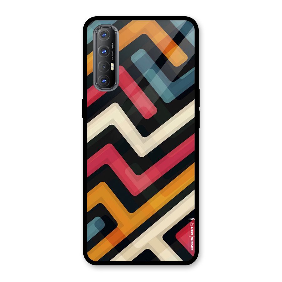 Pipelines Glass Back Case for Oppo Reno3 Pro