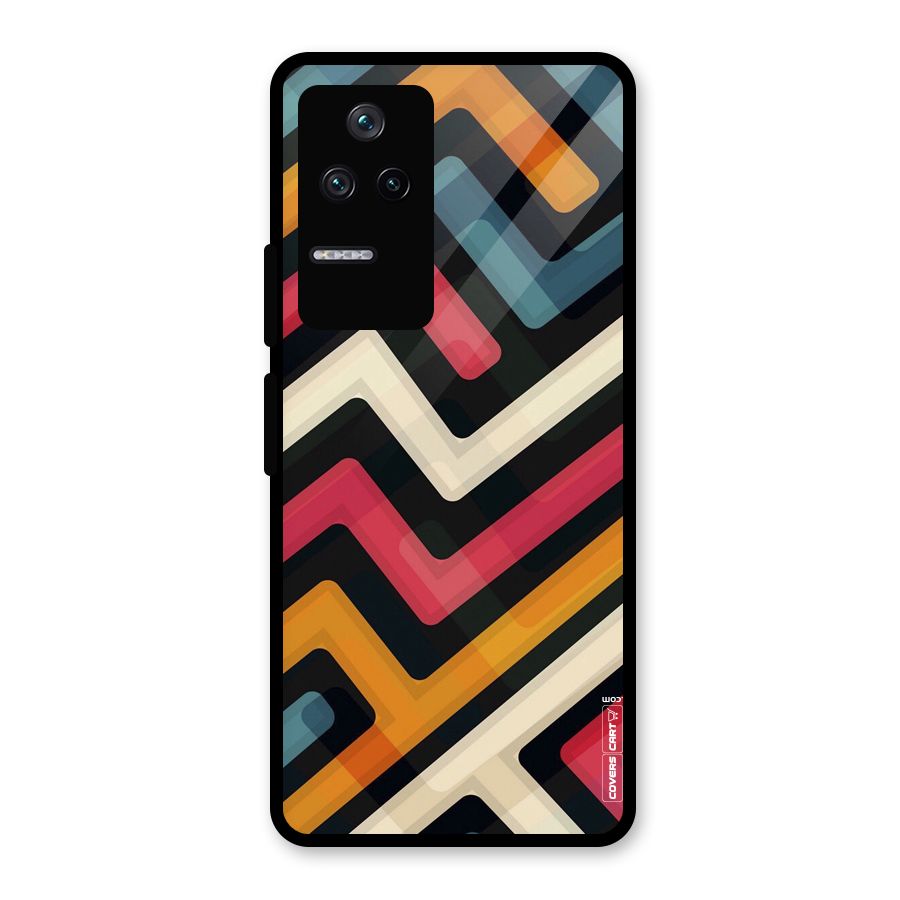 Pipelines Glass Back Case for Poco F4 5G