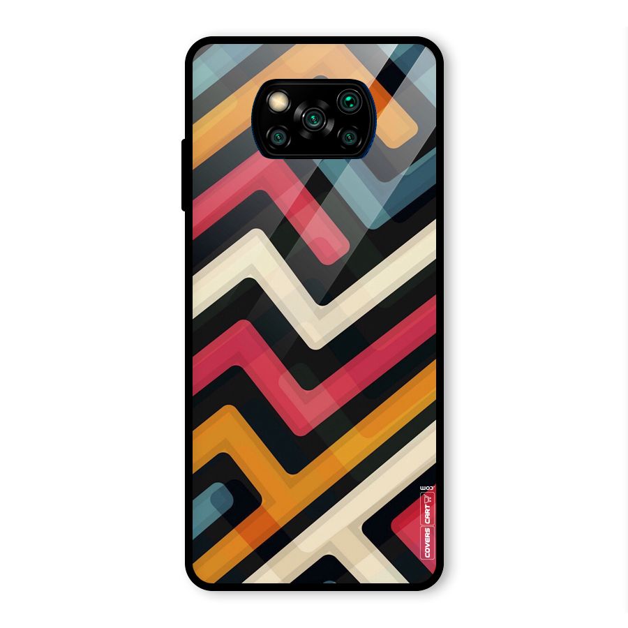 Pipelines Glass Back Case for Poco X3 Pro