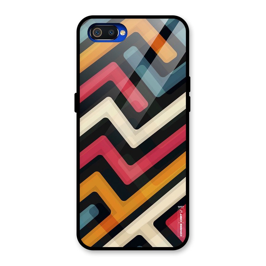 Pipelines Glass Back Case for Realme C2