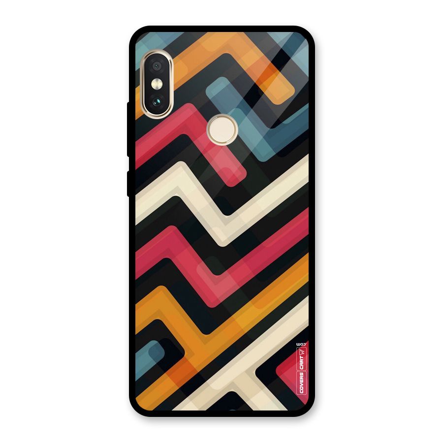 Pipelines Glass Back Case for Redmi Note 5 Pro