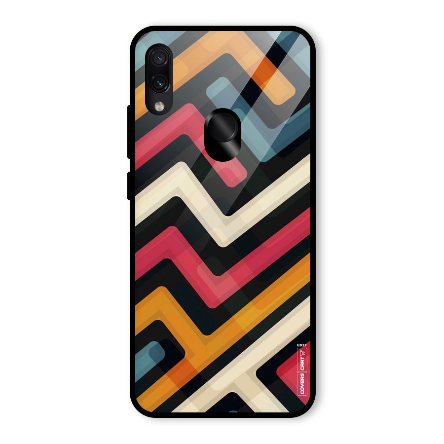 Pipelines Glass Back Case for Redmi Note 7 Pro