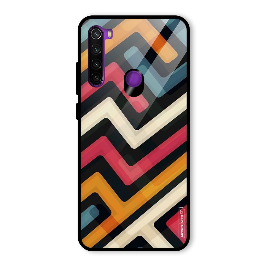 Pipelines Glass Back Case for Redmi Note 8