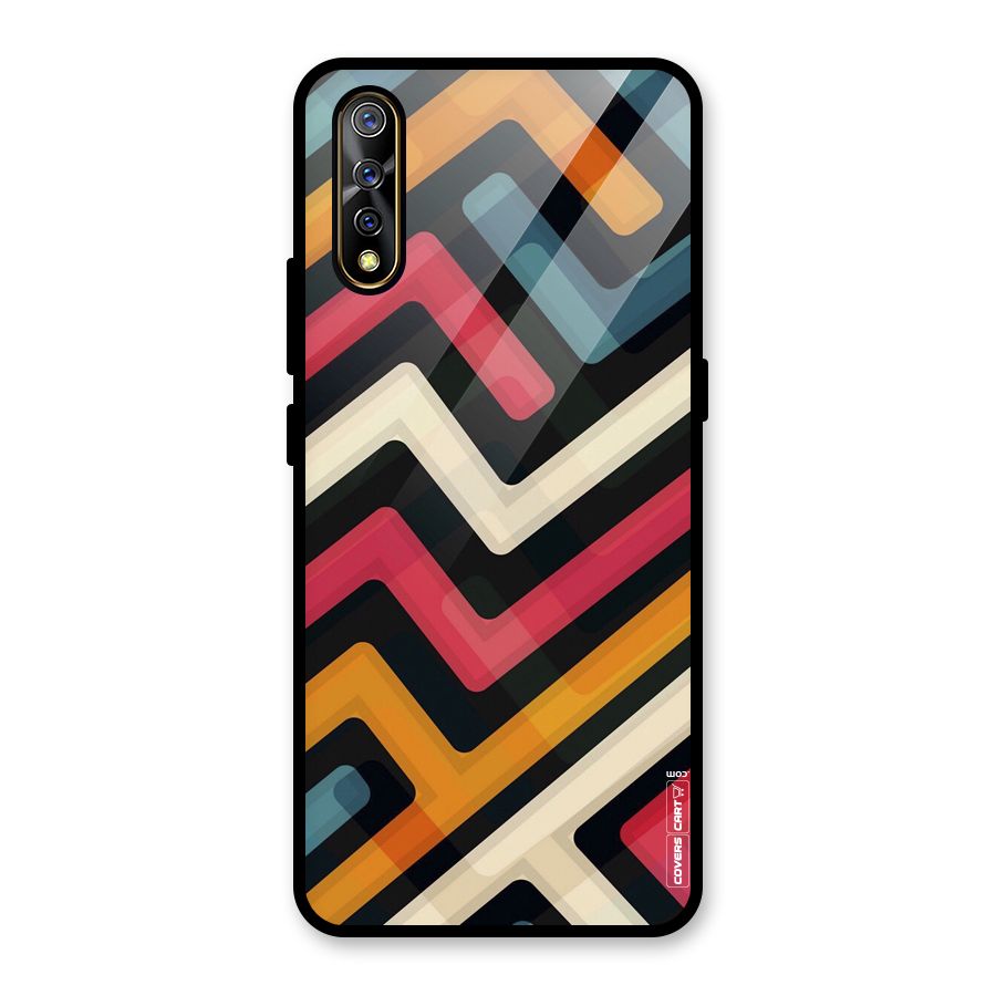 Pipelines Glass Back Case for Vivo S1