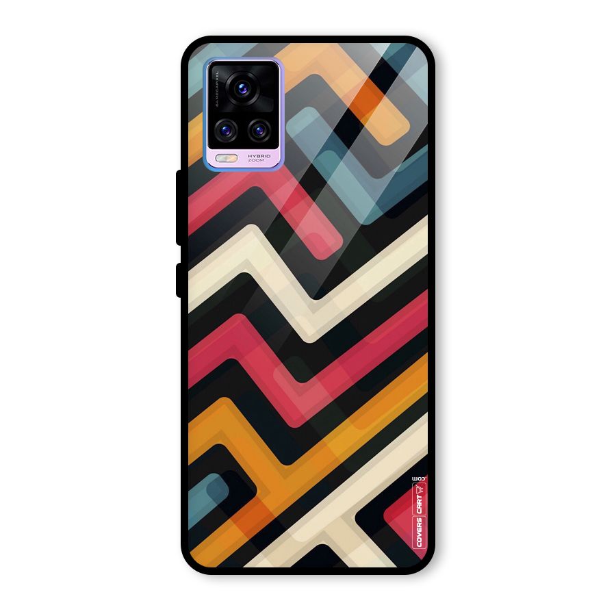 Pipelines Glass Back Case for Vivo V20 Pro
