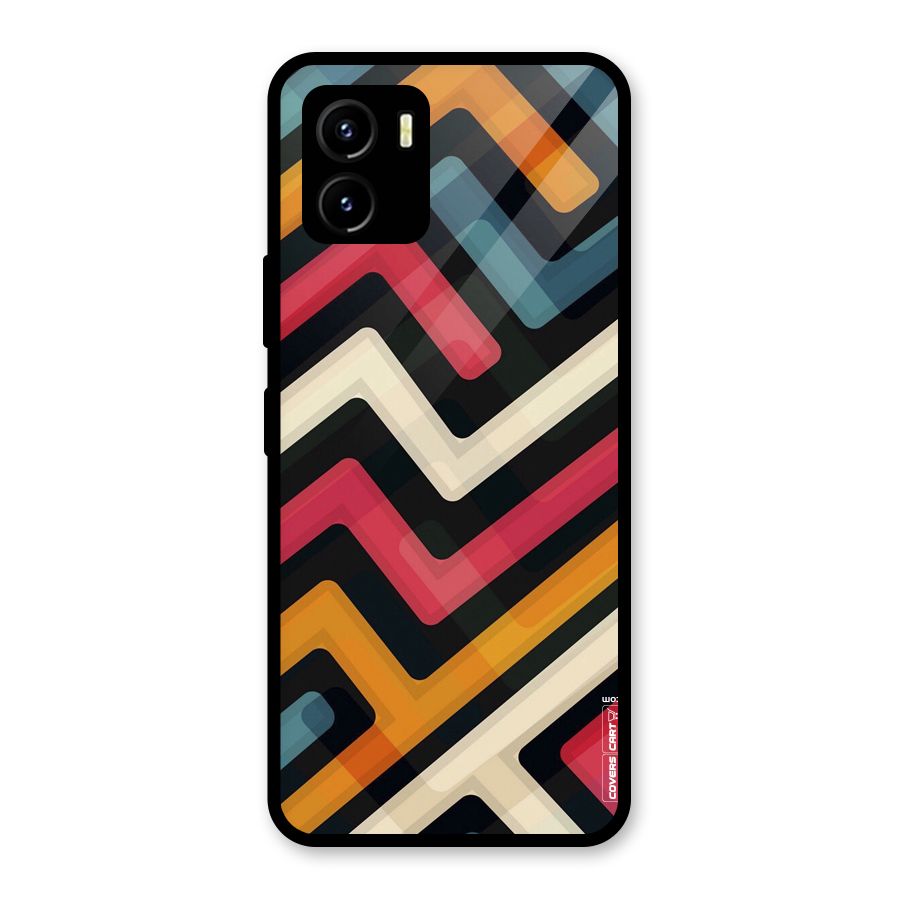Pipelines Glass Back Case for Vivo Y15s
