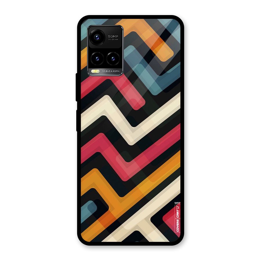 Pipelines Glass Back Case for Vivo Y21T