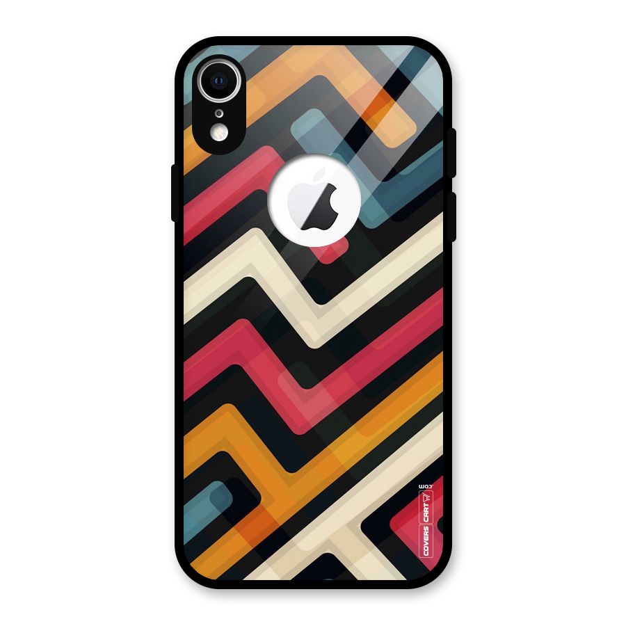Pipelines Glass Back Case for iPhone XR Logo Cut