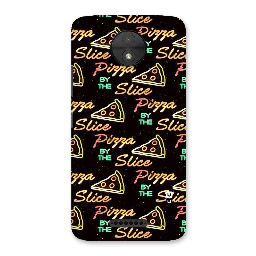 Pizza By Slice Back Case for Moto C