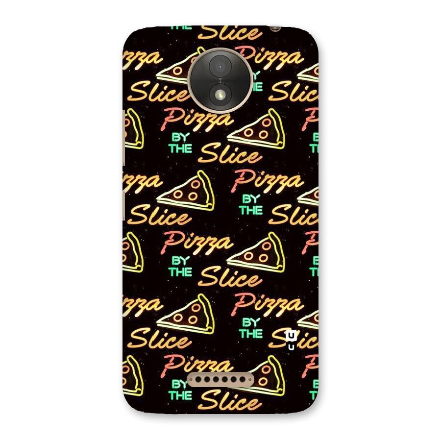 Pizza By Slice Back Case for Moto C Plus