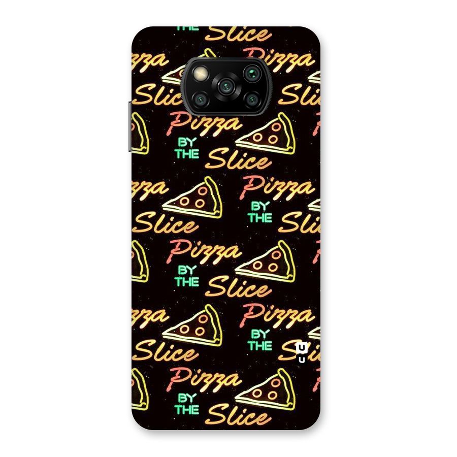 Pizza By Slice Back Case for Poco X3