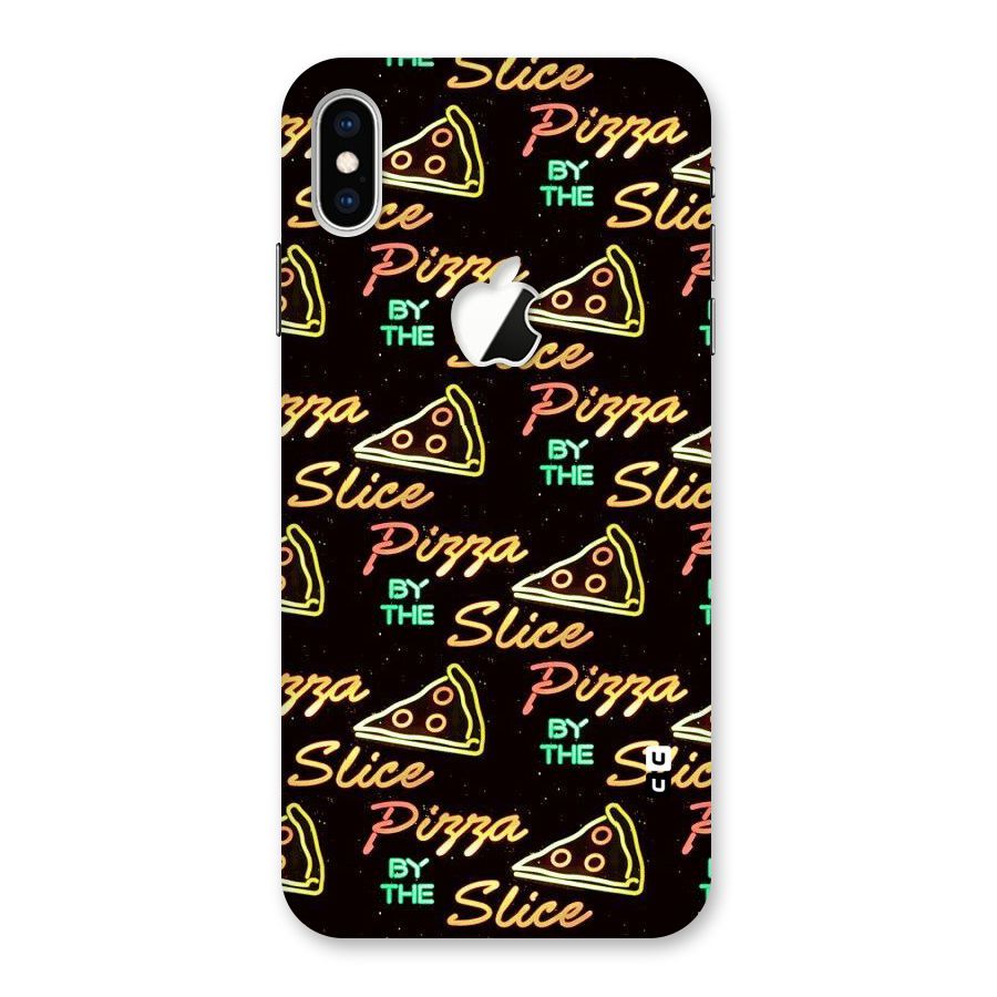 Pizza By Slice Back Case for iPhone XS Max Apple Cut