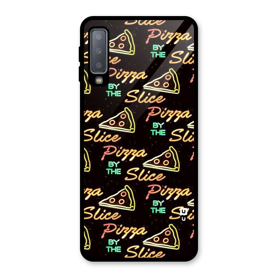Pizza By Slice Glass Back Case for Galaxy A7 (2018)