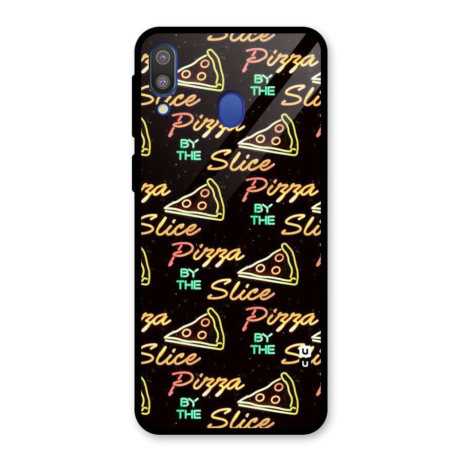 Pizza By Slice Glass Back Case for Galaxy M20