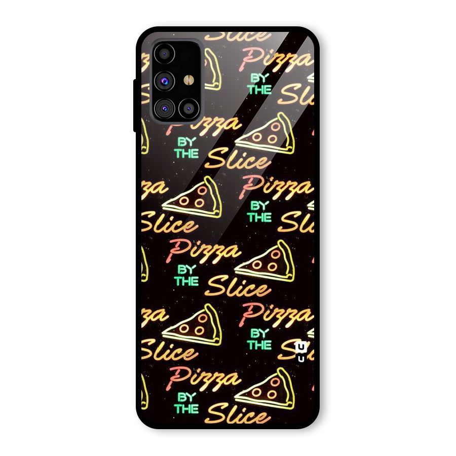 Pizza By Slice Glass Back Case for Galaxy M31s