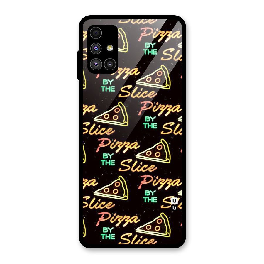 Pizza By Slice Glass Back Case for Galaxy M51