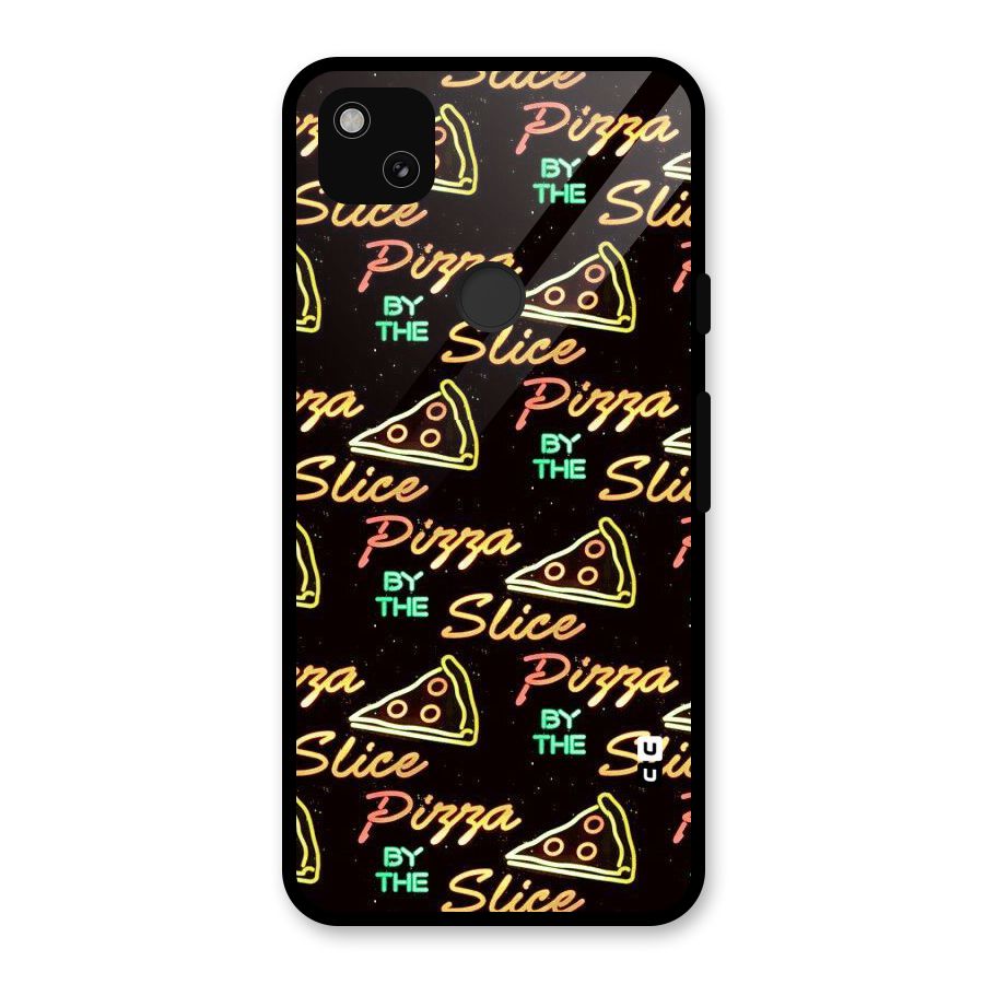 Pizza By Slice Glass Back Case for Google Pixel 4a