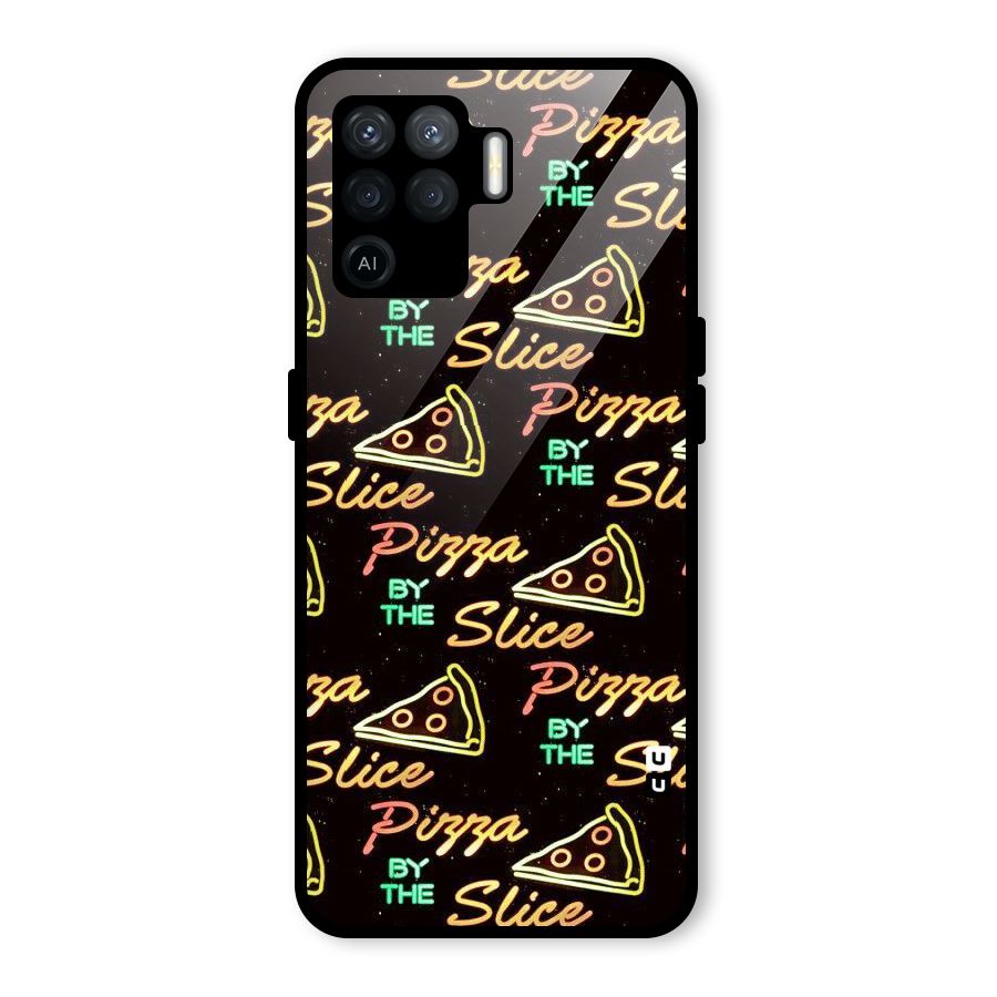 Pizza By Slice Glass Back Case for Oppo F19 Pro