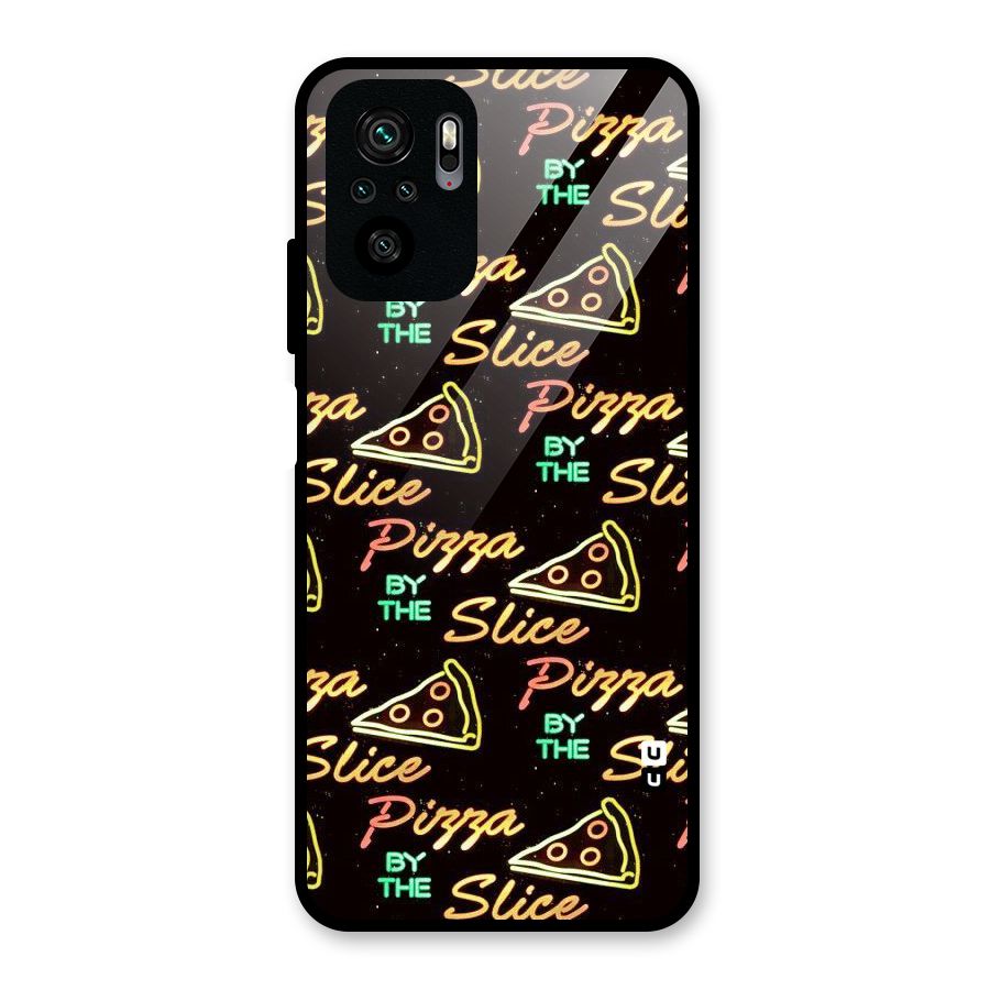 Pizza By Slice Glass Back Case for Redmi Note 10S
