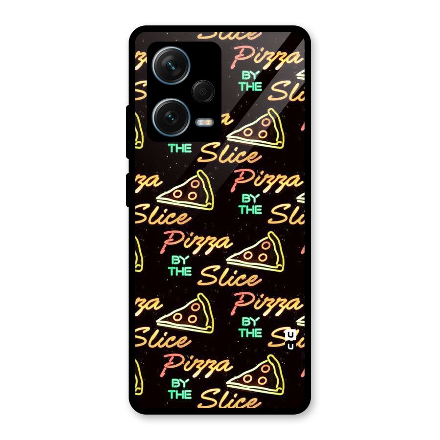 Pizza By Slice Glass Back Case for Redmi Note 12 Pro Plus 5G
